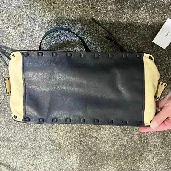 NWT COACH 37391 Dreamer Tote 34 in Colorblock Evergreen Whipstitch Rivets - Picture 16 of 16